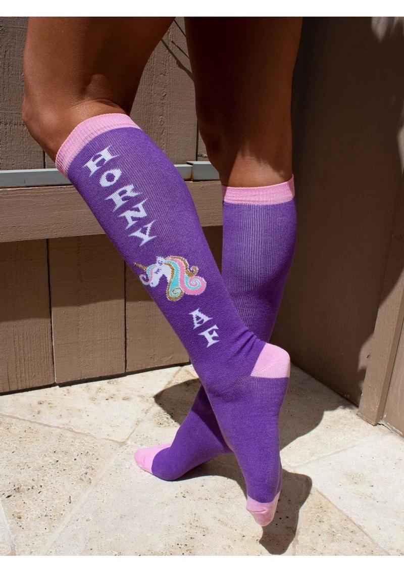 Leg Avenue Horny AF Knee Socks