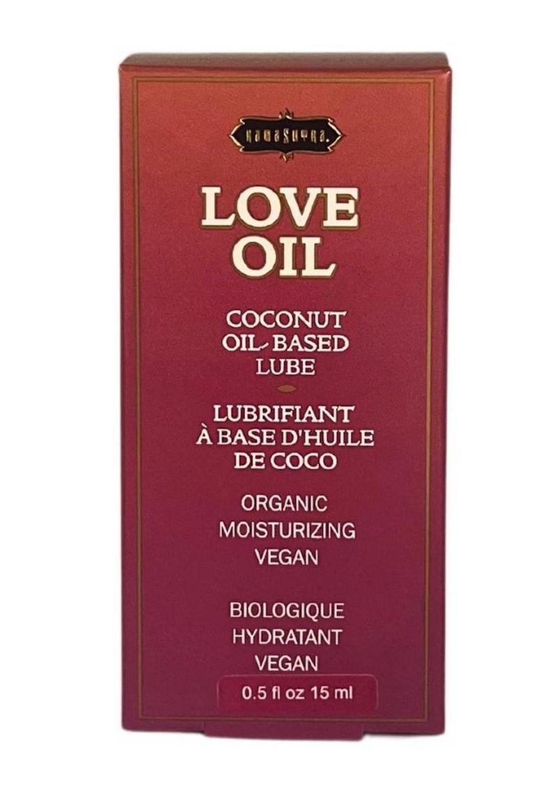 Love Oil Coconut Based Lubricant .50oz Mini Bottle with Dropper