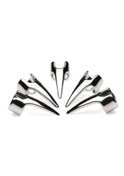 Master Series Clawed Sensation Stainless Steel Play Rings - Metal - 5 Piece