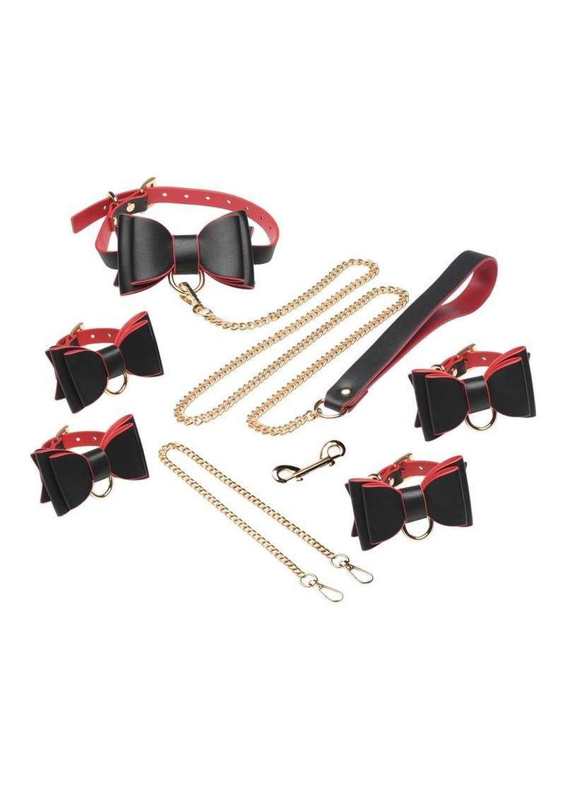Master Series Goth Bondage - Black/Red - Set