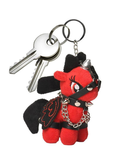 Master Series Scarlett Chainheart Bondage Pony Keychain