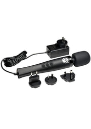 Master Series Thunderstick Pro Slim Rechargeable Wand Massager - Black