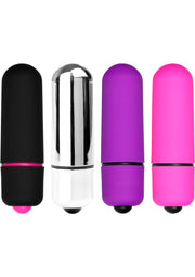 ME YOU US Bliss Mini Bullet Vibrators Fishbowl - Assorted Colors/Multicolor - 32 Per Bowl