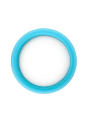 ME YOU US Silicone 55mm Cock Ring - Aqua/Blue