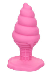 Naughty Bits Yum Bum Ice Cream Cone Silicone Butt Plug - Pink