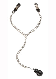 Nipple Play Weighted Dual Tier Nipple Clamps - Silver
