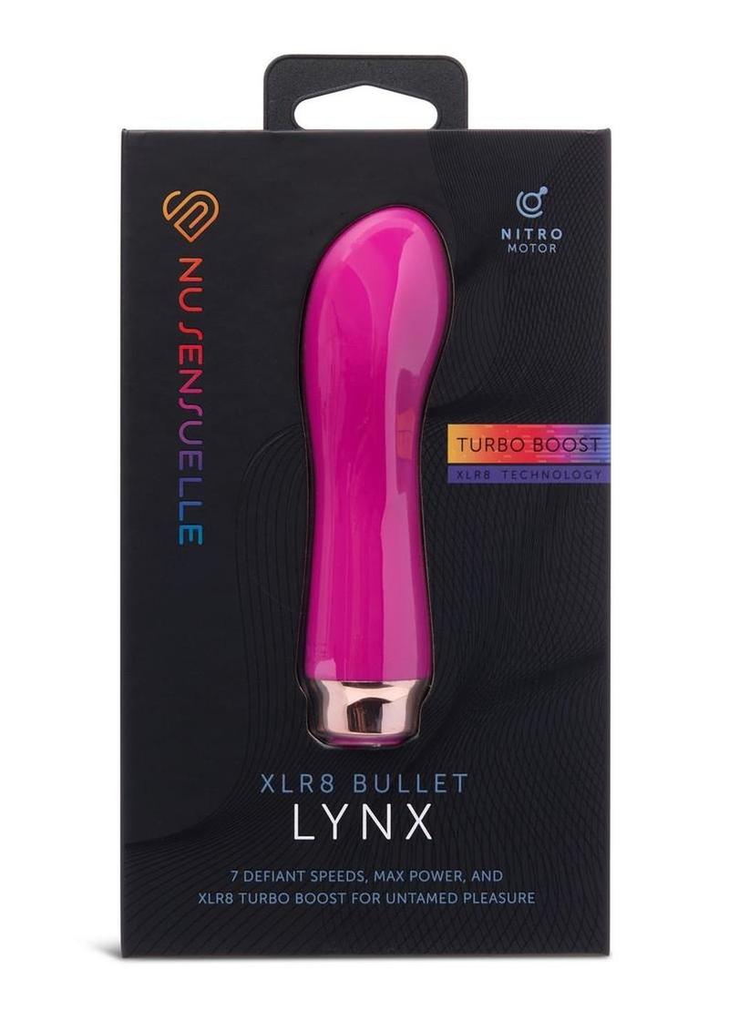 Nu Sensuelle Lynx Rechargeable Silicone Bullet with Nitro Motor - Magenta/Purple