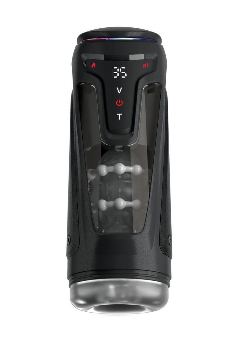 Pdx Elite Moto-Bator Pro Rechargeable Masturbator - Black/Clear
