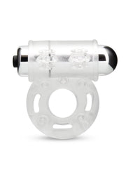 Performance C-Vibes Multi-Speed Vibrating Cock Ring - Clear/Silver
