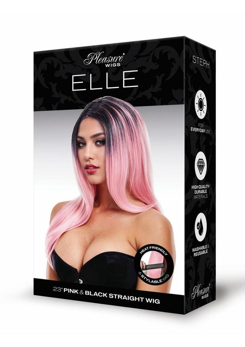 Pleasure Wigs Collection Ella Wig - Black/Pink