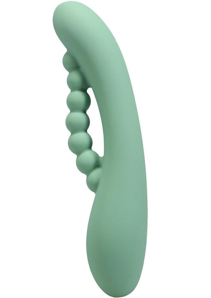 Polynesian Pleasures Into The C Kakui Me Rechargeable Silicone Vibrator with Clitoral Stimulator