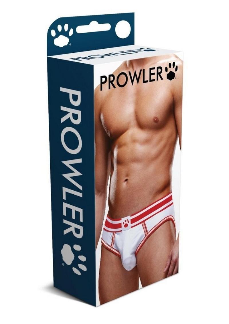 Prowler White/Red Open Brief - Red/White - Medium