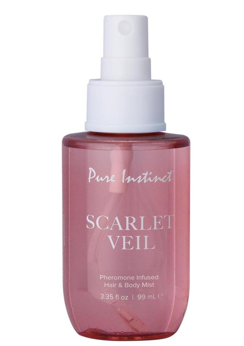 Pure Instinct Pheromone Hair and Body Mist - Scarlet Veil - 3.35oz/99ml