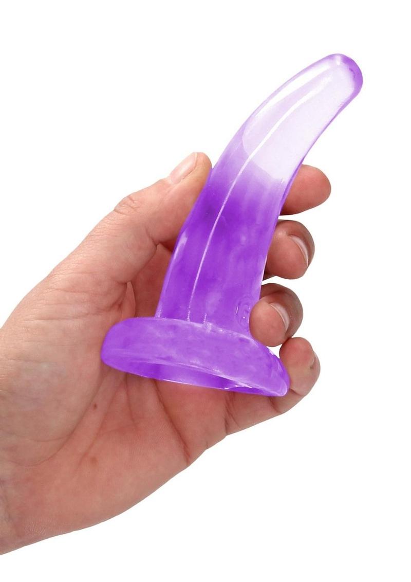 Realrock Crystal Clear Non Realistic Dildo with Suction Cup