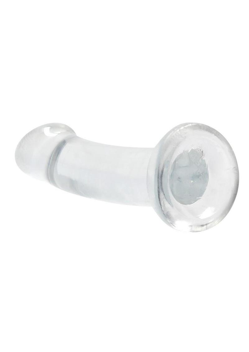 Realrock Crystal Clear Non Realistic Dildo with Suction Cup