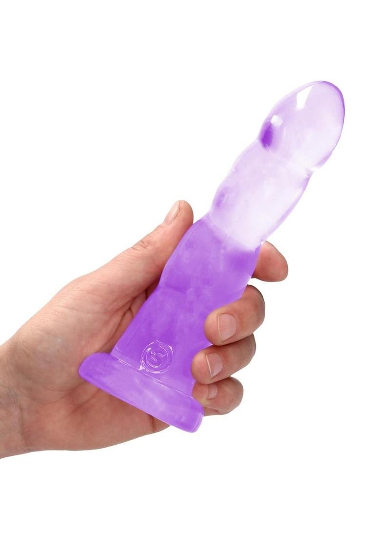 Realrock Crystal Clear Non Realistic Dildo with Suction Cup