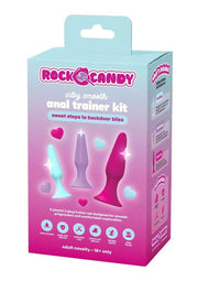 Rock Candy Anal Silicone Training Kit - Multicolor - 3 Piece