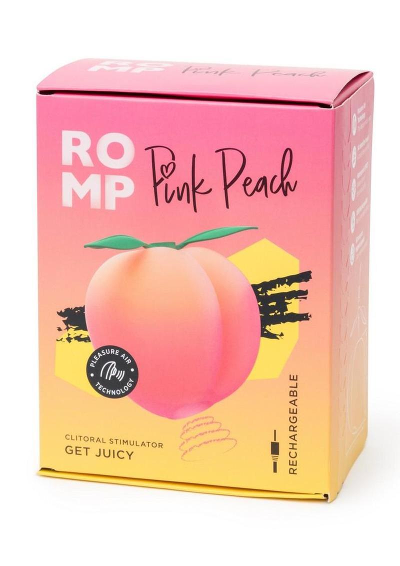 Romp Pink Peach Rechargeable Silicone Vibrator - Orange