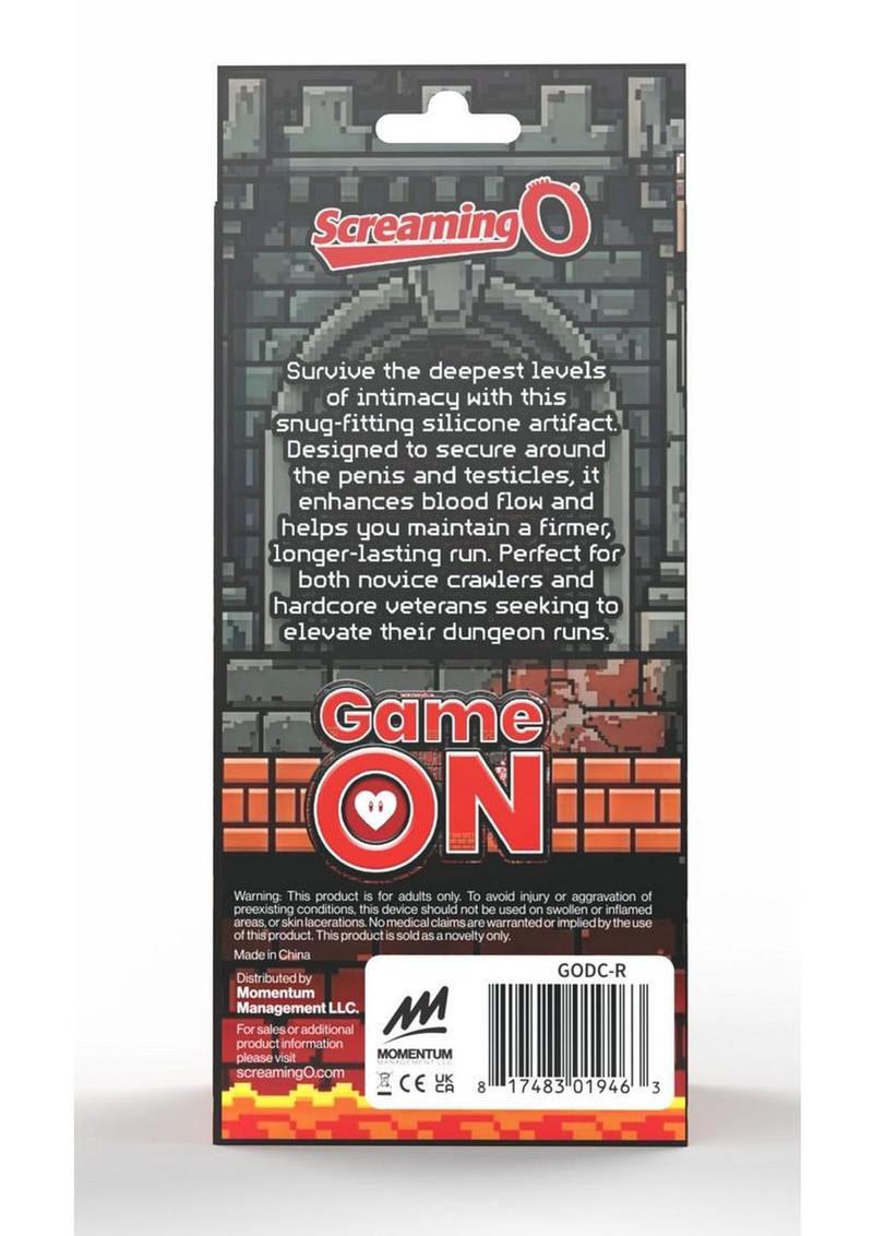 Screaming O Gameon D-Crawler Vibrating Rechargeable Silicone Cock Ring