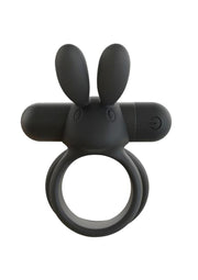 Screaming O Ohare XL Rechargeable Silicone Vibrating Cock Ring - Black - XLarge