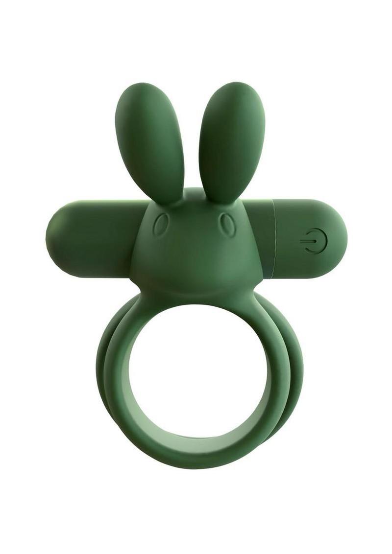 Screaming O Ohare XL Rechargeable Silicone Vibrating Cock Ring - Green - XLarge