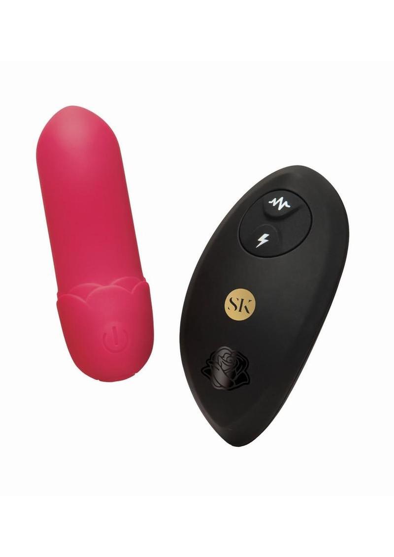 Secret Kisses Rosegasm Play Rechargeable Silicone Mini Bullet Vibrator - Red