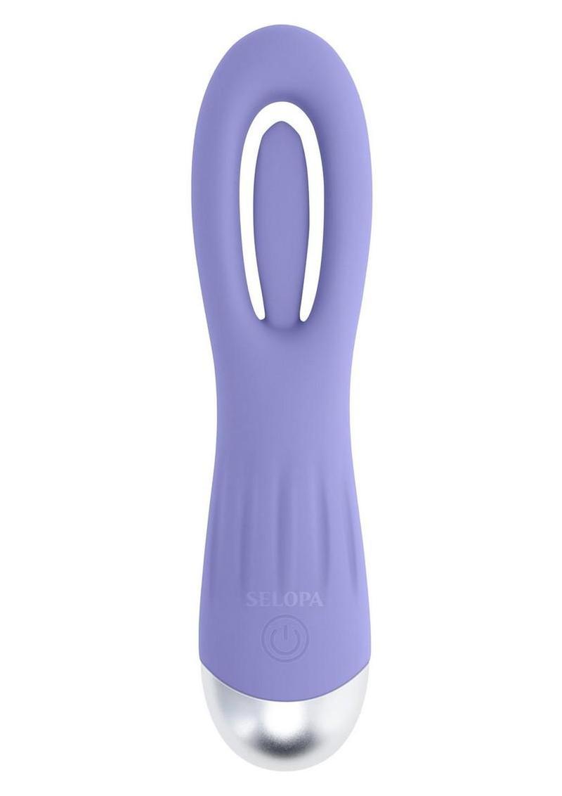 Selopa In A Flap Swing Rechargeable Silicone Suspended Flapper Vibrator - Purple