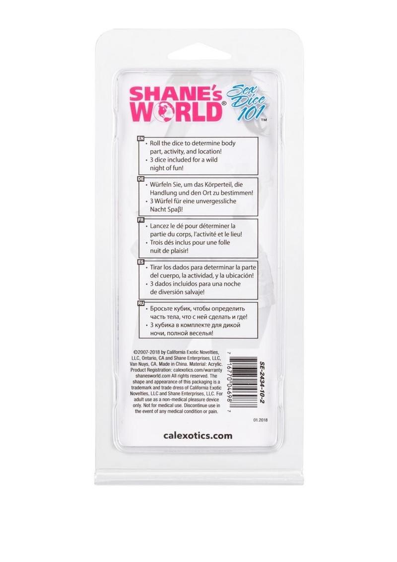 Shane's World Sex Dice 101