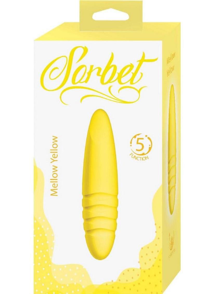 Sorbet Mellow Yellow Rechargeable Silicone Bullet Vibrator - Yellow