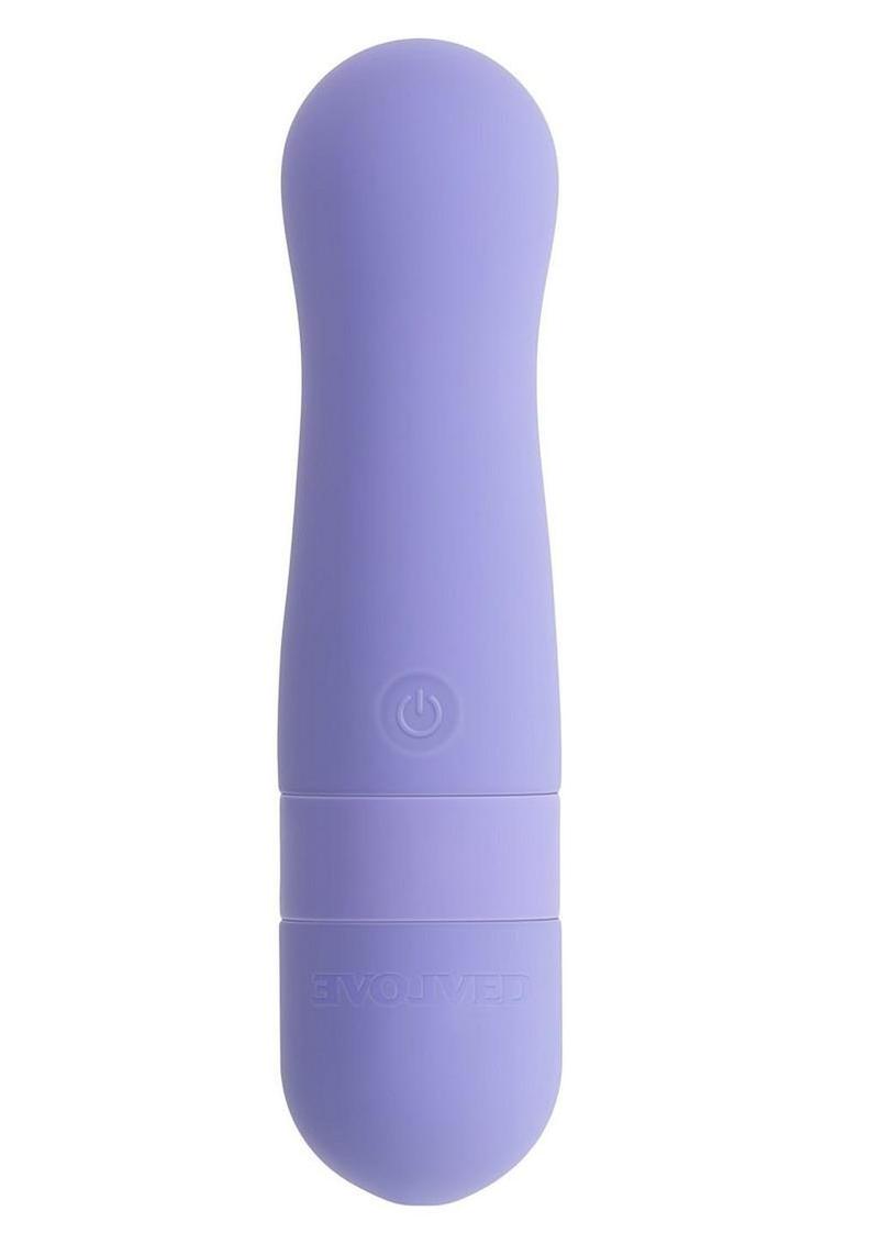Squishy Bullet Rechargeable Silicone Vibrator - Purple