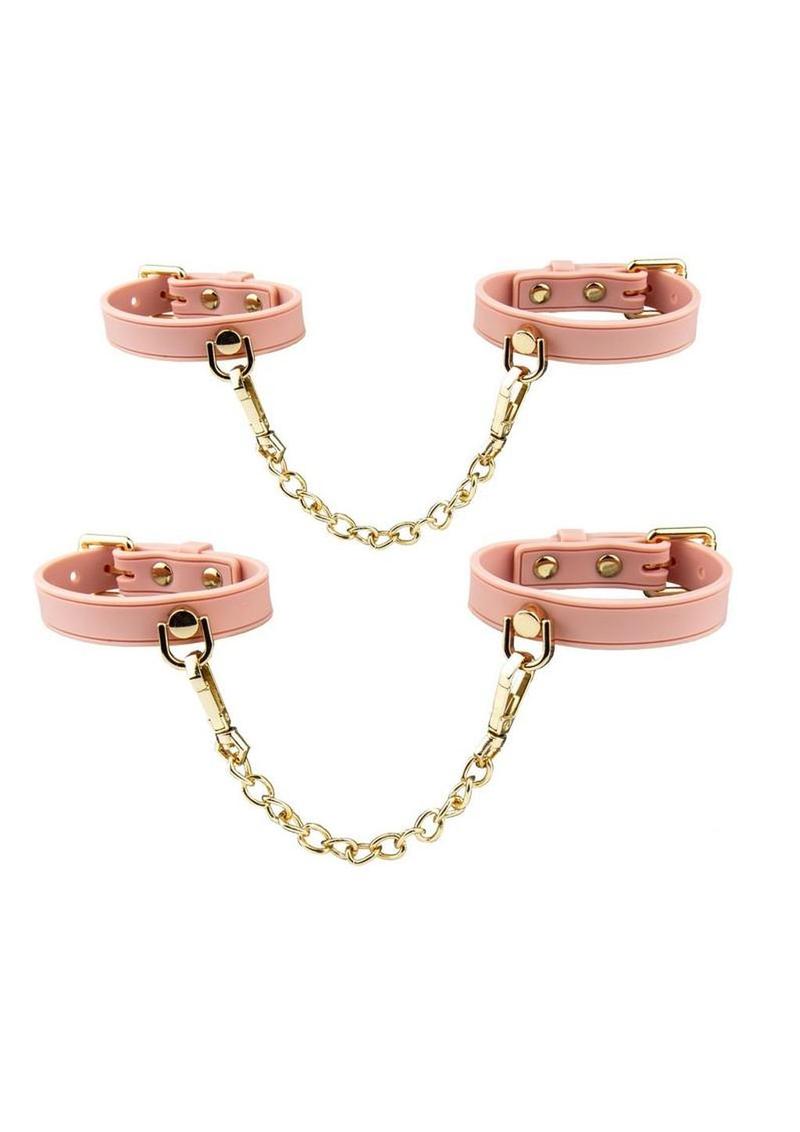 Temptasia Ardor Silicone Wrist and Ankle Restraints - Pink