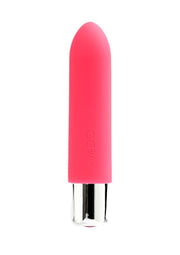 Vedo Bam Mini Rechargeable Silicone Bullet Vibrator - Foxy - Pink