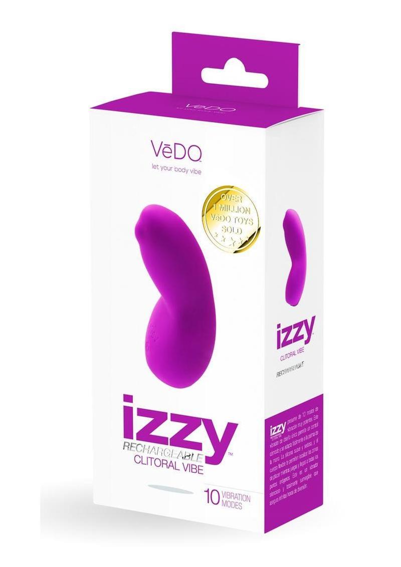 Vedo Izzy Rechargeable Silicone Massager - Vixen - Purple/Violet