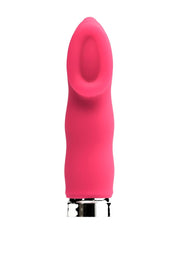 Vedo Luv Plus Rechargeable Silicone Bullet Vibrator - Foxy - Pink