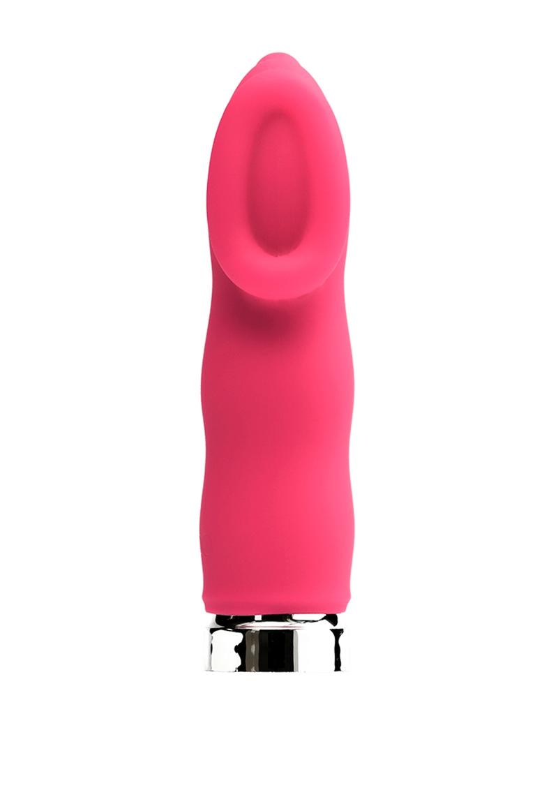 Vedo Luv Plus Rechargeable Silicone Bullet Vibrator - Foxy - Pink