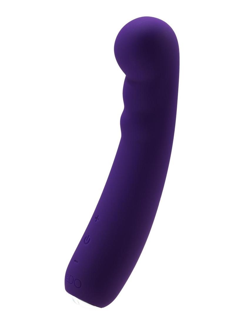 Vedo Midori Rechargeable Silicone G-Spot Vibrator - Deep Purple/Purple