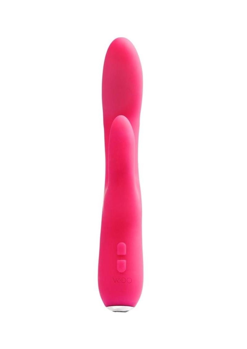 Vedo Rockie Rechargeable Silicone Rabbit Vibrator - Foxy