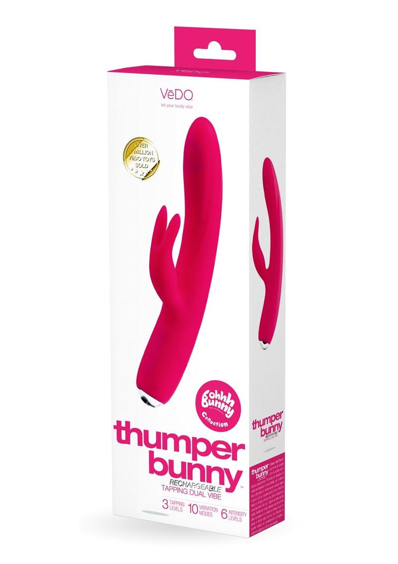 Vedo Thumper Bunny Silicone Rabbit Vibrator - Pretty - Pink