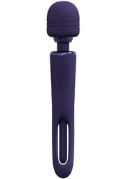 Vive Kiku Rechargeable Double Ended Wand with G-Spot Stimulator - Purple