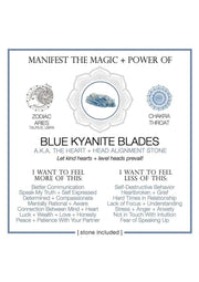 Warm Human Blue Kyanite Blades - Blue