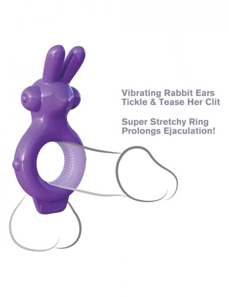 Fantasy C-Ringz Rabbit Ring Purple Vibrator