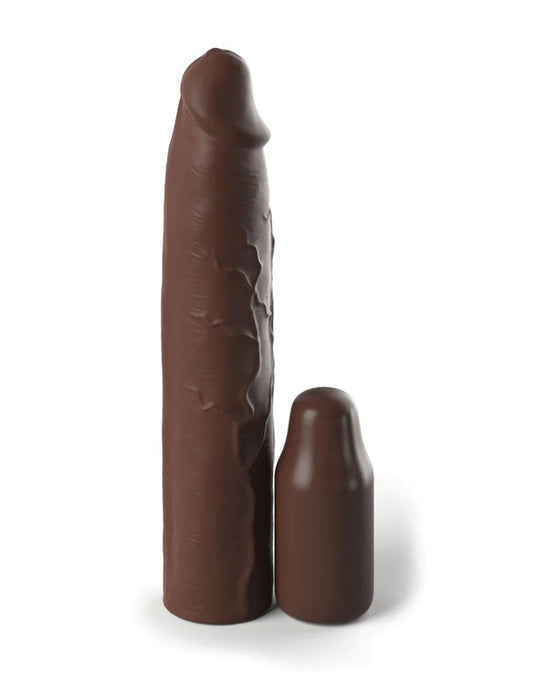 Fantasy X-Tensions Elite 9 Inch Sleeve With 3 Inch Plug - Brown PD4153-29