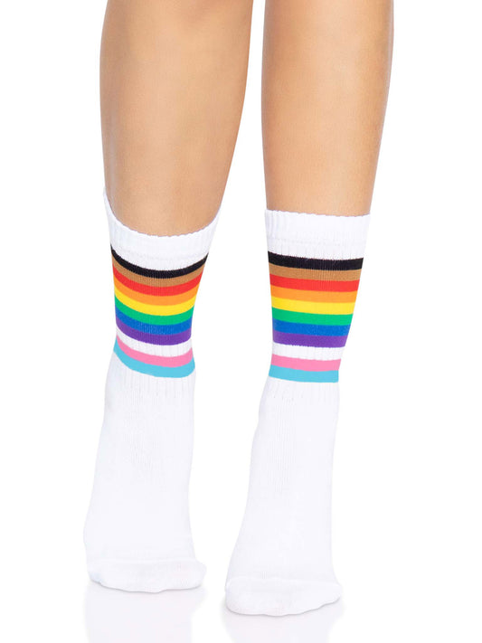 Pride Crew Socks - One Size - Rainbow LA-3014RNBOS