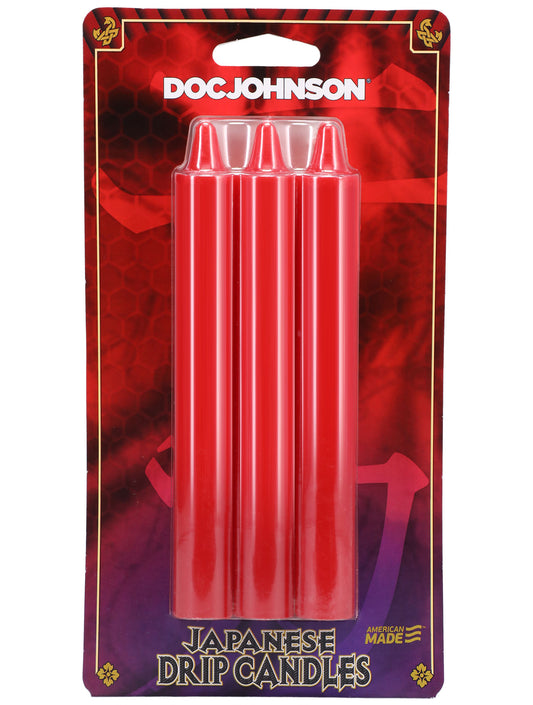 Japanese Drip Candles - 3 Pack - Red DJ2101-04-CD